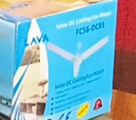 LAVA Ac/Dc 56 inch Solar ceiling fan with Remote and Regulator, Only 24w. 12v for DC, 220v for AC - Image 4
