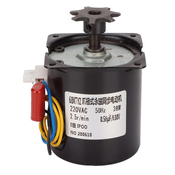 28W AC 220V 2.5r/M Turning Motor for Automatic Egg Incubators with Gear Deceleration Controllable Permanent Magnet Synchronous Motor - Image 4