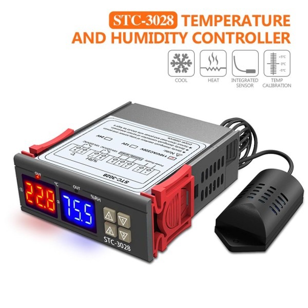 STC-3028 AC 220v Digital Temperature and Humidity Controller AC 220V - Image 3