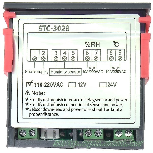 STC-3028 AC 220v Digital Temperature and Humidity Controller AC 220V - Image 4