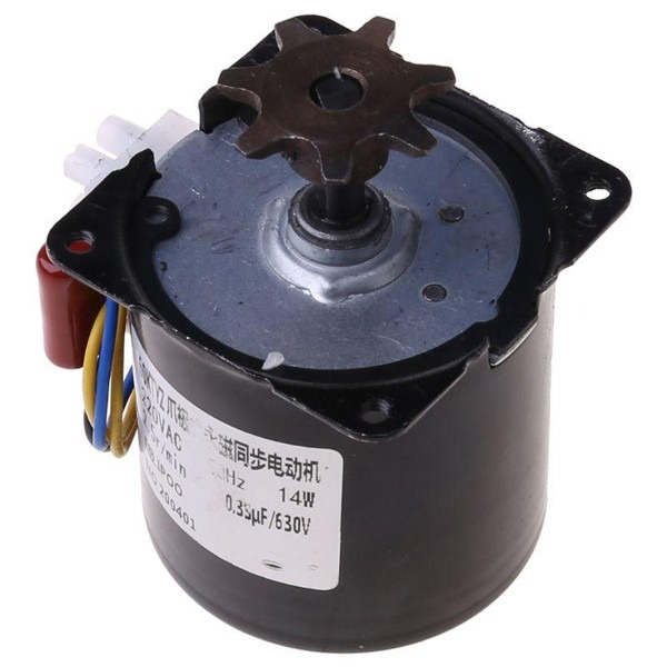 14W AC 220V 2.5r/min Turning Motor for Automatic Egg Incubators – Gear Deceleration Permanent Magnet Synchronous Motor - Image 3