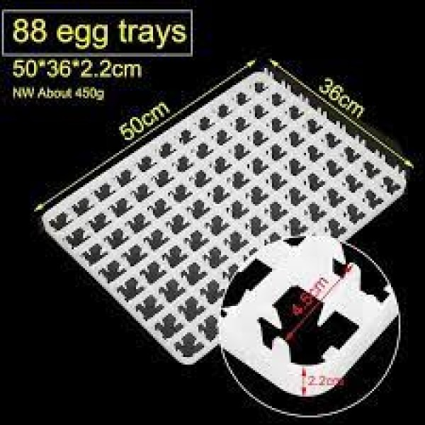 88 Egg Tray for Automatic Incubator – White Virgin Plastic, Easy to Use, Fits Chicken, Duck, Turkey Eggs - Image 3