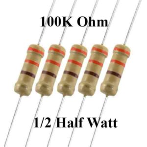 100K Ohm 1/2 Watt Resistor