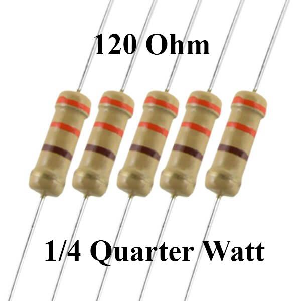 120 Ohm 1/4 Watt Resistor
