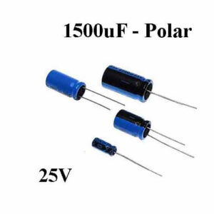 1500uF 25V Electrolytic Capacitor