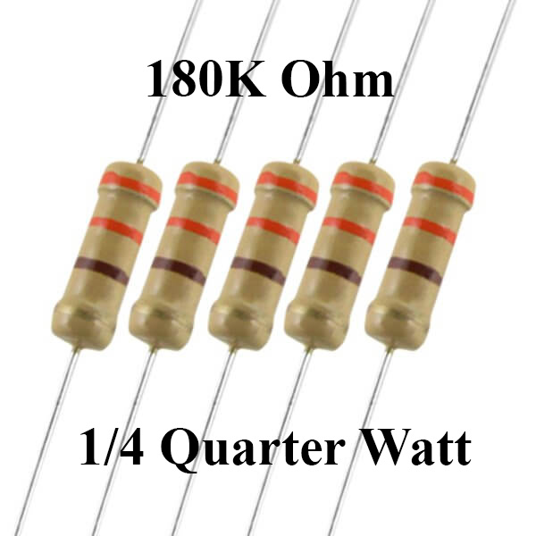 180K Ohm 1/4 Watt Resistor