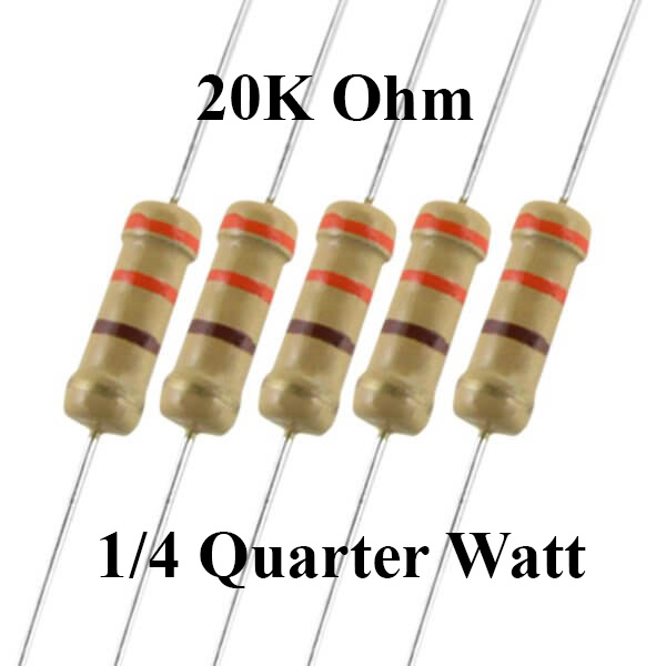 20K Ohm 1/4 Watt Resistor
