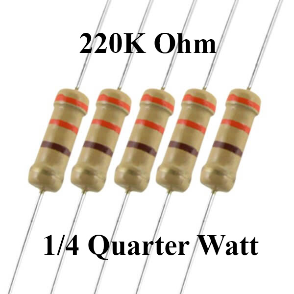 220K Ohm 1/4 Watt Resistor