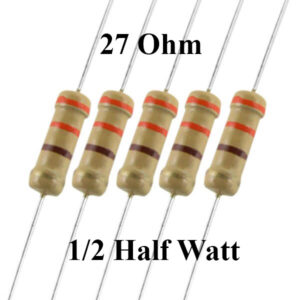 27 Ohm 1/2 Watt Resistor