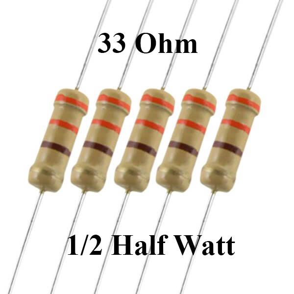33 Ohm 1/2 Watt Resistor