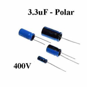 3.3uF 400V Polar Electrolytic Capacitor