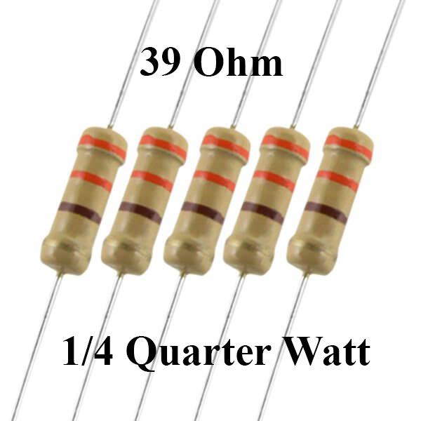 39 Ohm 1/4 Watt Resistor