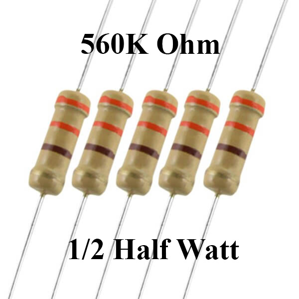560K Ohm 1/2 Watt Resistor