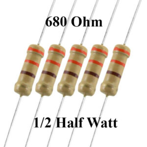 680 Ohm 1/2 Watt Resistor