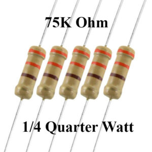 75K Ohm 1/4 Watt Resistor