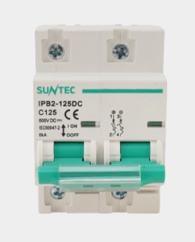 DC MCB 125A DP Miniature Circuit Breaker