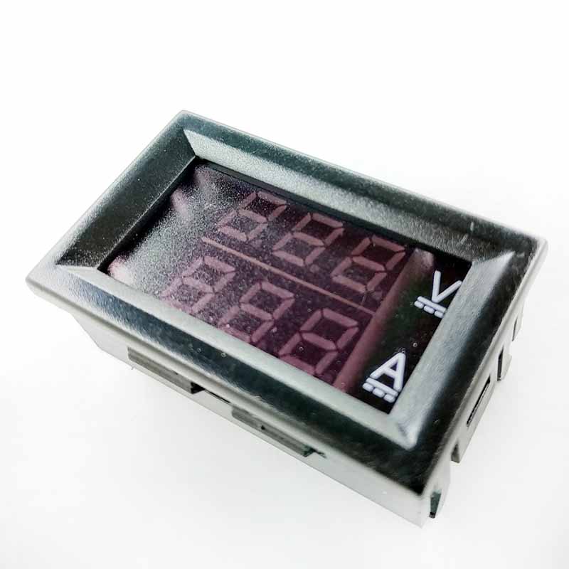 Dual Display Voltage and Current meter 0-100VDC , 0-10A/50A