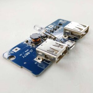 Dual USB Power Bank Charger Circuit (1000/2000mAh 3.7v to 5V )