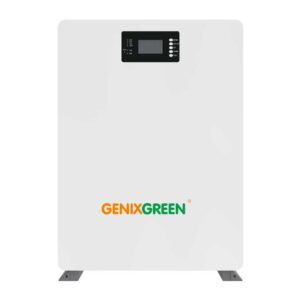Genix Green Lithium Battery 51.2v 100Ah with Digital Display