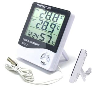 HTC-2 Digital Temperature & Humidity Meter with Time
