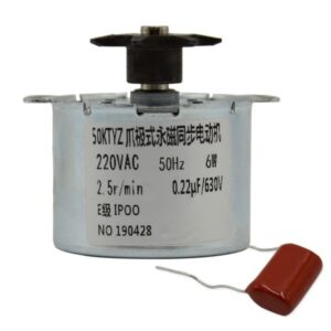 6W AC 220V 2.5r/M Turning Motor for Automatic Egg Incubators with Gear Deceleration Controllable Permanent Magnet Synchronous Motor