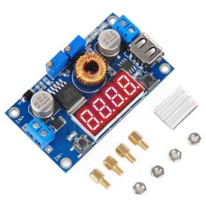 TOP 5A CC CV LED Drive Lithium charger USB Buck Converter Module & Voltmeter Ammeter