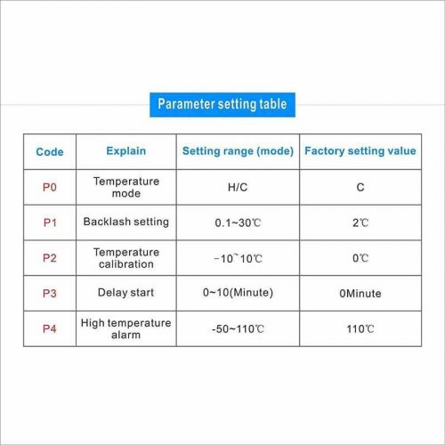 XH-W1219 DC 12V Thermostat Temperature Controller Switch Dual LED Digital Display + Waterproof NTC Sensor Module for Incubator - Image 5