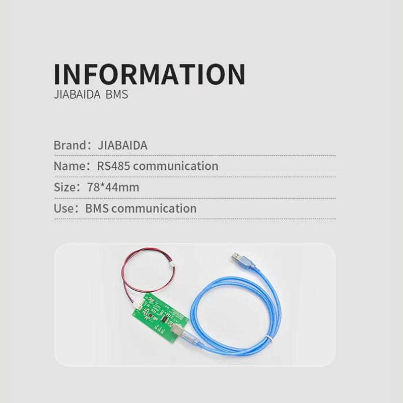 JBD Accessories Bluetooth Module UART RS485 LCD Displayer For Lithium Battery Smart BMS 3S-20S With Communication Function - Image 4