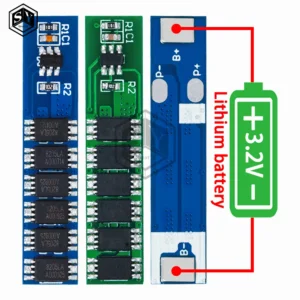1S 15A 3.7V/3.2V Li-ion 6MOS BMS PCM Battery Protection Board PCM for 18650 Lithium Lion Battery