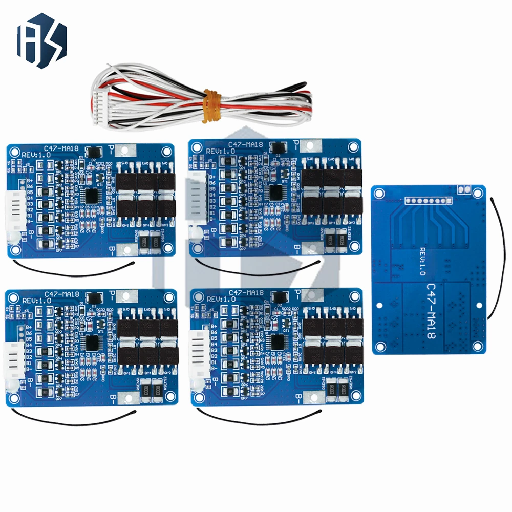 18650 BMS Board 4S/5S/6S/7S (16.8V-21V) - 20A Protection for LMO/Ternary Lithium Batteries, Balance & Temperature Safeguards - Image 3