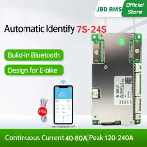 BMS JBD BMS 16S 48V Lifepo4 40A 50A 60A 80A Built-in Bluetooth Lithium Li-ion Smart Bms 8S 9S 10S 12S 13S 14S 18S 20S 22S 23S 24S