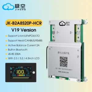 JIKONG B2A8S20P 4S-8S 200A HEAT CANBUS RS485 BMS 4S 5S 6S 7S 8S 12V 24V BATTERY WITH 2A ACTIVE BALANCE HEAT FUNCTION ON SALE