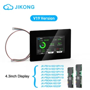 JIKONG 4.3inch Touch Screen Display For V19 V22 Version PB Series Energy Storage BMS TTL-P Display Support Cells Pack Check