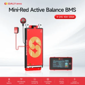 DALY BMS Active Balance 1A 100A 150A 40A 60A 12V 24V 48V 200A for 4S 8S 16S LiFePo4 BMS with 3.0inch LCD RS485 UART WIFI KEY