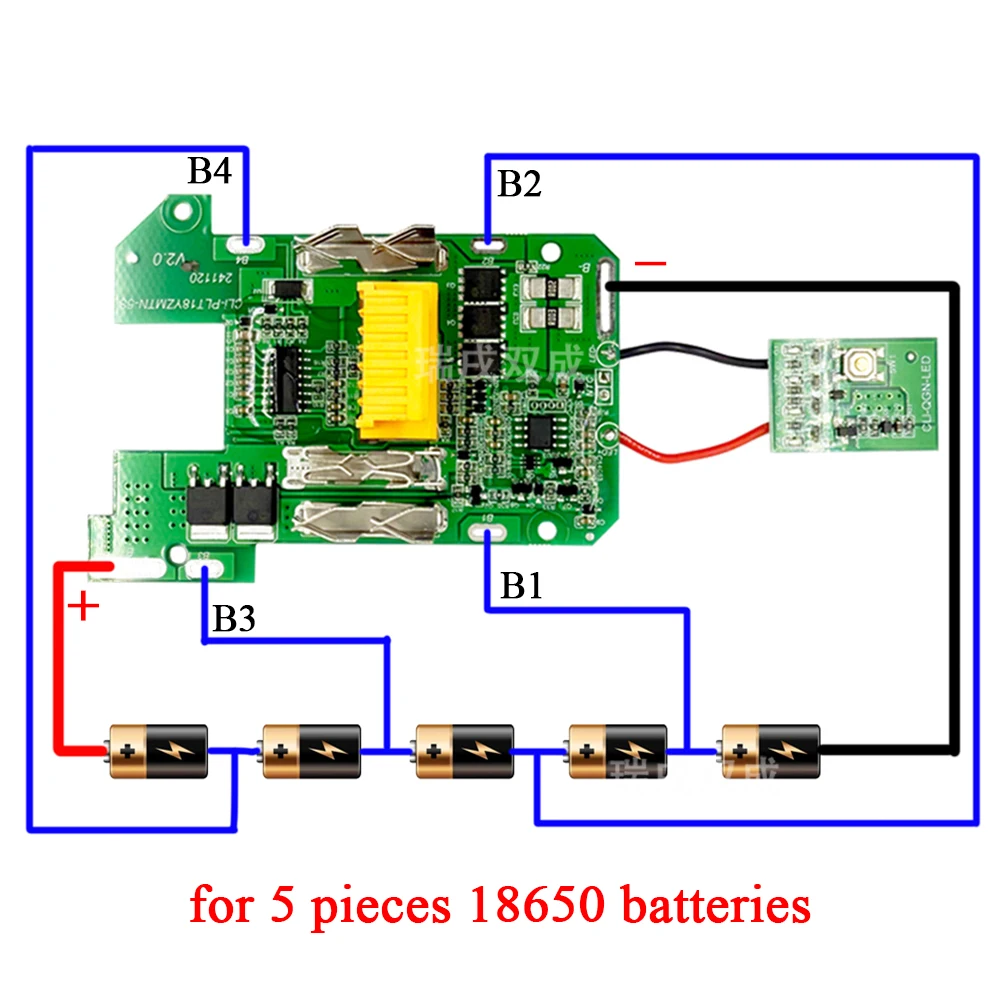 BL1830 BL1815 Lithium Battery Charging Protection Circuit Board PCBA BMS for Makita 18V Battery Chip BL1860 Control Motherboard - Image 3