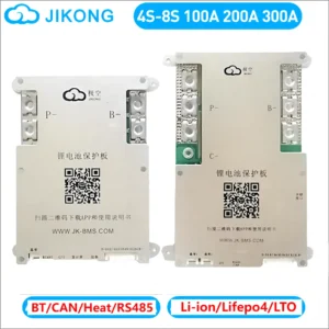 JIKONG Jk Bms 4S 5S 6S 7S 8S Smart Bms 100A 150A 200A 300A Lifepo4 Li-Ion Lto Battery Active Balance 1A 2A BT CANBUS Heat RS485