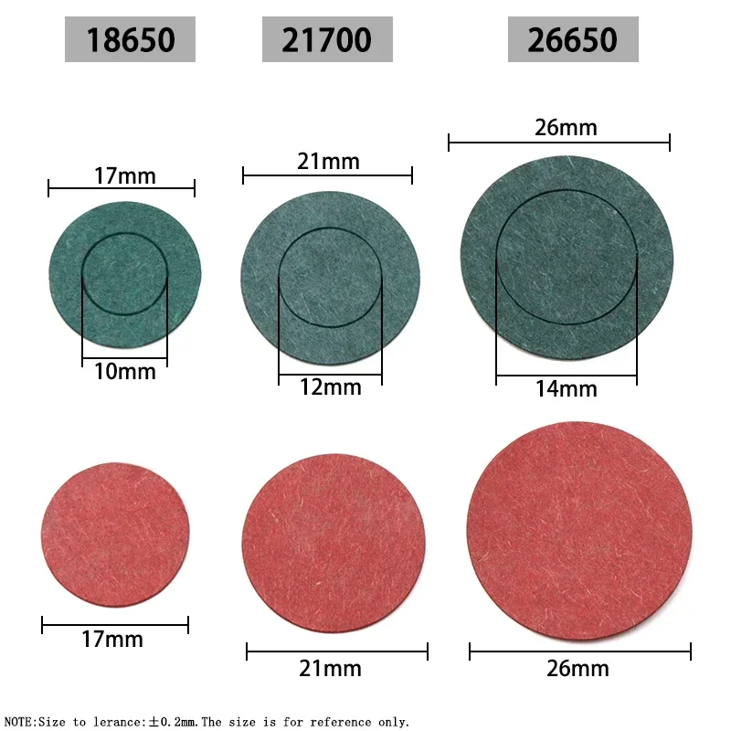 18650 Battery Insulation 20~500pcs 18650 21700 26650 Li-ion Battery Insulation Gasket Pack Cell Barley Adhesive Paper Electrode Insulated Pads - Image 2