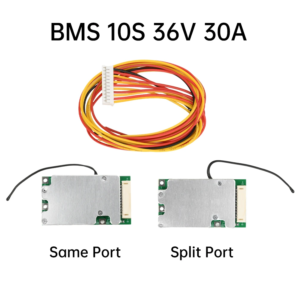BMS 10S 36V 30A Lithium Battery Charge Board PCB 18650 Battery Balanced Protection Board Li-ion Cell Balancer for Electric Car - Image 6