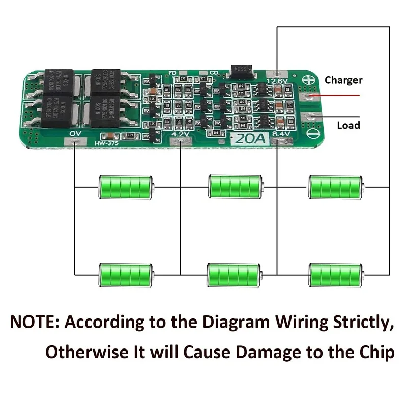 1-20pcs 3S 20A Li-ion Lithium Battery 18650 Charger PCB BMS Protection Board 12.6V 59x20x3.4mm Li-ion Battery for Drill Motor - Image 6