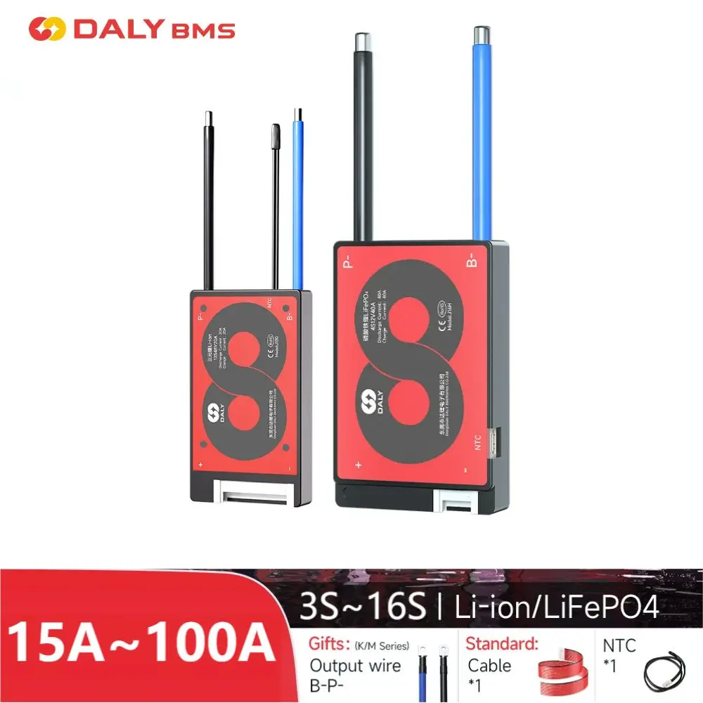 BMS DALY 3S 2024 DALY BMS 3S 4S 6S 7S 10S 12S 13S 14S 15S 16S Li-ion And LiFePO4 32700 22650 18650 BMS Balance Function And NTC 15A To 100A - Image 2