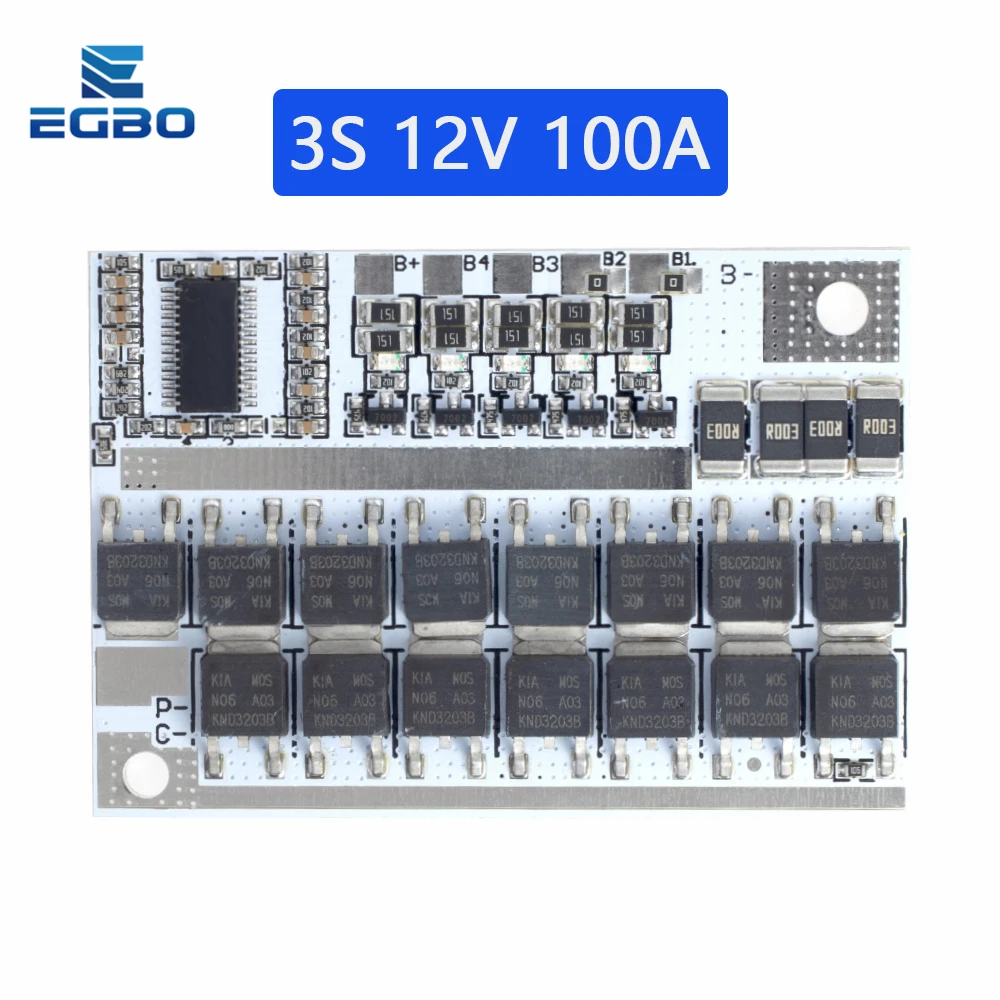 3S/4S/5S Bms 12.6V 16.8V 21V 3.7V 100A Li-ion Lmo Ternary Lithium Battery Protection Circuit Board Li-polymer Balance Charging - Image 6