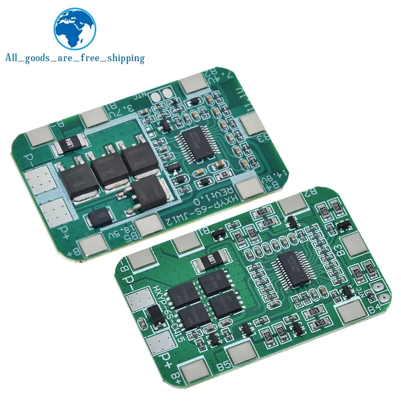 1/3PCS 6S 22.2V 25.2V 14A 20A 18650 Li-ion Lithium Battery Charger Protection Board With Balanced PCB BMS 6 Pack Cells Module - Image 6