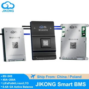 JIKONG BMS JK Smart BMS 8S 12S 13S 14S 16S 17S 20S 24S Active Balance 40A 60A 80A 100A 120A 150A 200A Lifepo4 Li-Ion Lto Battery