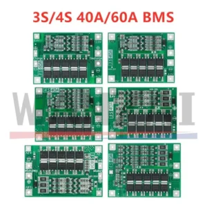 3S 4S 40A 60A Li-ion Lithium Battery Charger Protection Board 18650 BMS For Drill Motor 11.1V 12.6V/14.8V 16.8V Enhance Balance