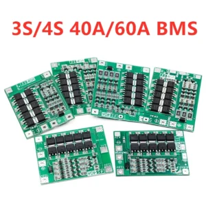 3S/4S 40A 60A Li-ion Battery Charger Protection Board 18650 BMS For Drill Motor 11.1V 12.6V/14.8V 16.8V Enhance/Balance