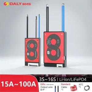 BMS DALY 3S 2024 DALY BMS 3S 4S 6S 7S 10S 12S 13S 14S 15S 16S Li-ion And LiFePO4 32700 22650 18650 BMS Balance Function And NTC 15A To 100A