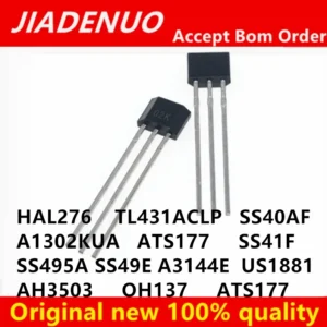 (10piece)100% New A1302KUA SS40AF ATS177 SS41F SS495A SS49E A3144E US1881 AH3503 OH137 ATS177 HAL276 TL431ACLP TO-92 Chipset
