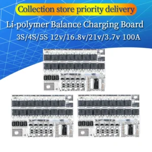 3S/4S/5S BMS 12v 16.8v 21v 3.7v 100a Li-ion Lmo Ternary Lithium Battery Protection Circuit Board Li-polymer Balance Charging