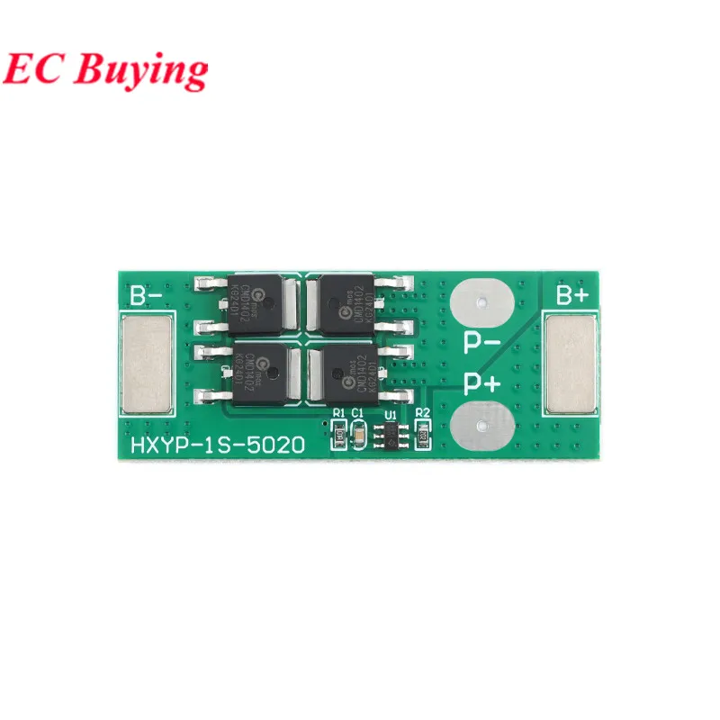 BMS 1S 3.7V 4.2V 18650 Lithium Battery Protection Board 12A 20A 25A Lion PCB Charging Voltage/Short Circuit/Overcharge Protect - Image 4