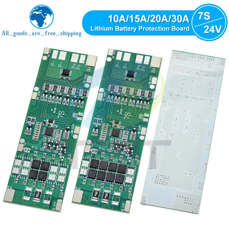 1/3PCS BMS 7S 24V 10A 15A 20A 30A Li-ion 18650 Battery Charge Board With Balance Function Short Circuit / Temperature Protection - Image 2